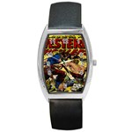 Western Thrillers Barrel Style Metal Watch Front