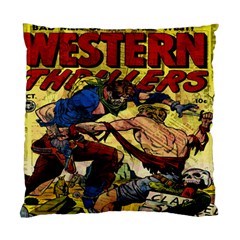 Western Thrillers Standard Cushion Case (two Sides) by Valentinaart