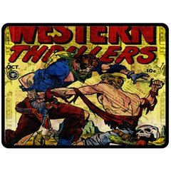 Western Thrillers Fleece Blanket (large)  by Valentinaart