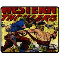 Western Thrillers Fleece Blanket (medium)  by Valentinaart