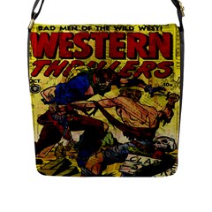 Western Thrillers Flap Messenger Bag (L) 