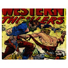 Western Thrillers Double Sided Flano Blanket (medium)  by Valentinaart