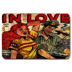 Woman In Love Large Doormat  by Valentinaart