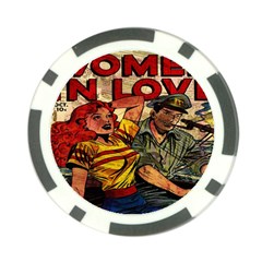 Woman In Love Poker Chip Card Guard by Valentinaart