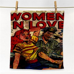 Woman In Love Face Towel by Valentinaart