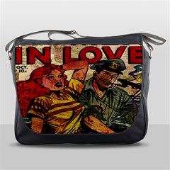 Woman In Love Messenger Bags