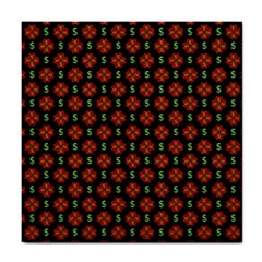 Dollar Sign Graphic Pattern Tile Coasters by dflcprints