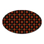 Dollar Sign Graphic Pattern Oval Magnet Front