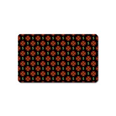 Dollar Sign Graphic Pattern Magnet (name Card) by dflcprints