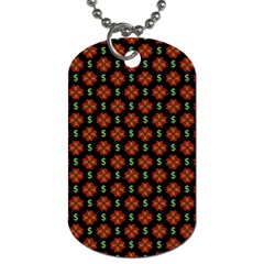 Dollar Sign Graphic Pattern Dog Tag (two Sides) by dflcprints