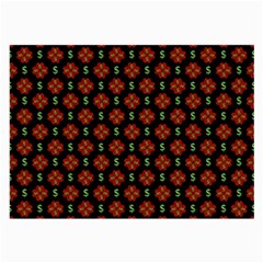 Dollar Sign Graphic Pattern Large Glasses Cloth (2-side) by dflcprints