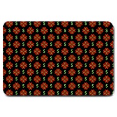 Dollar Sign Graphic Pattern Large Doormat  by dflcprints