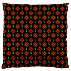 Dollar Sign Graphic Pattern Large Cushion Case (one Side) by dflcprints