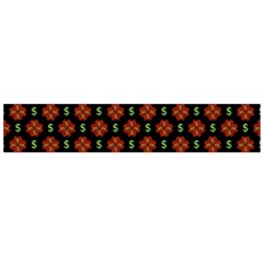 Dollar Sign Graphic Pattern Flano Scarf (large) 