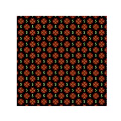 Dollar Sign Graphic Pattern Small Satin Scarf (square)  by dflcprints