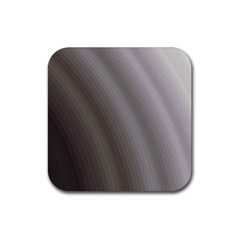 Fractal Background With Grey Ripples Rubber Coaster (square)  by Simbadda