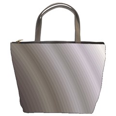 Fractal Background With Grey Ripples Bucket Bags by Simbadda