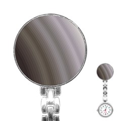 Fractal Background With Grey Ripples Stainless Steel Nurses Watch by Simbadda