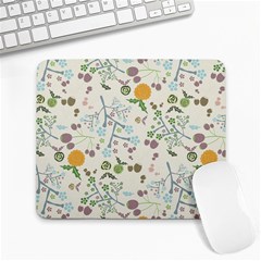 Floral Kraft Seamless Pattern Large Mousepads by Simbadda