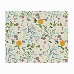 Floral Kraft Seamless Pattern Small Glasses Cloth by Simbadda