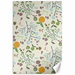 Floral Kraft Seamless Pattern Canvas 24  x 36  23.35 x34.74  Canvas - 1