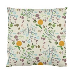 Floral Kraft Seamless Pattern Standard Cushion Case (one Side) by Simbadda