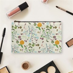 Floral Kraft Seamless Pattern Cosmetic Bag (medium)  by Simbadda