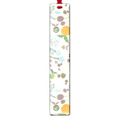 Floral Kraft Seamless Pattern Large Book Marks by Simbadda