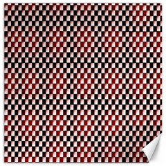 Squares Red Background Canvas 20  X 20   by Simbadda