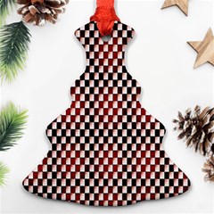 Squares Red Background Ornament (christmas Tree) 