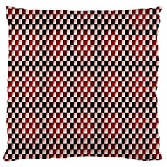 Squares Red Background Standard Flano Cushion Case (two Sides) by Simbadda