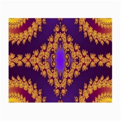 Something Different Fractal In Orange And Blue Small Glasses Cloth (2-side) by Simbadda