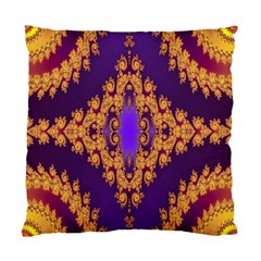 Something Different Fractal In Orange And Blue Standard Cushion Case (one Side) by Simbadda