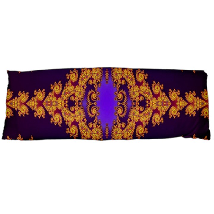 Something Different Fractal In Orange And Blue Body Pillow Case (Dakimakura)