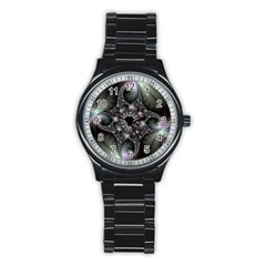 Magic Swirl Stainless Steel Round Watch by Simbadda