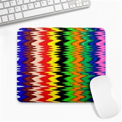 Colorful Liquid Zigzag Stripes Background Wallpaper Large Mousepads by Simbadda