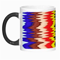 Colorful Liquid Zigzag Stripes Background Wallpaper Morph Mugs by Simbadda