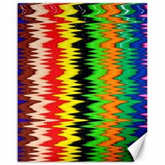 Colorful Liquid Zigzag Stripes Background Wallpaper Canvas 16  X 20   by Simbadda