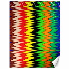 Colorful Liquid Zigzag Stripes Background Wallpaper Canvas 36  X 48   by Simbadda