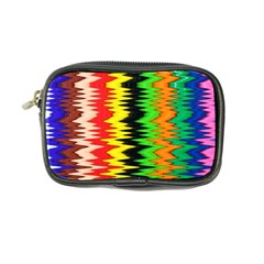 Colorful Liquid Zigzag Stripes Background Wallpaper Coin Purse by Simbadda