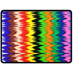 Colorful Liquid Zigzag Stripes Background Wallpaper Fleece Blanket (large)  by Simbadda