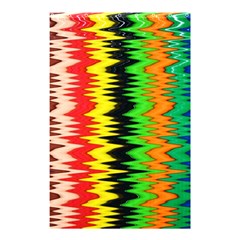 Colorful Liquid Zigzag Stripes Background Wallpaper Shower Curtain 48  X 72  (small)  by Simbadda