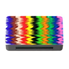 Colorful Liquid Zigzag Stripes Background Wallpaper Memory Card Reader With Cf by Simbadda