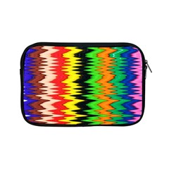 Colorful Liquid Zigzag Stripes Background Wallpaper Apple Ipad Mini Zipper Cases by Simbadda