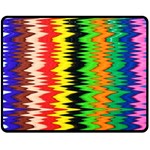 Colorful Liquid Zigzag Stripes Background Wallpaper Double Sided Fleece Blanket (Medium)  58.8 x47.4  Blanket Front