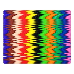 Colorful Liquid Zigzag Stripes Background Wallpaper Double Sided Flano Blanket (large)  by Simbadda