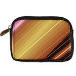 Diagonal Color Fractal Stripes In 3d Glass Frame Digital Camera Cases Front