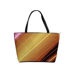 Diagonal Color Fractal Stripes In 3d Glass Frame Shoulder Handbags by Simbadda