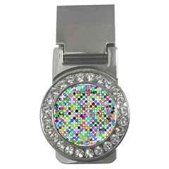 Colorful Dots Balls On White Background Money Clips (cz)  by Simbadda