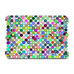 Colorful Dots Balls On White Background Plate Mats by Simbadda